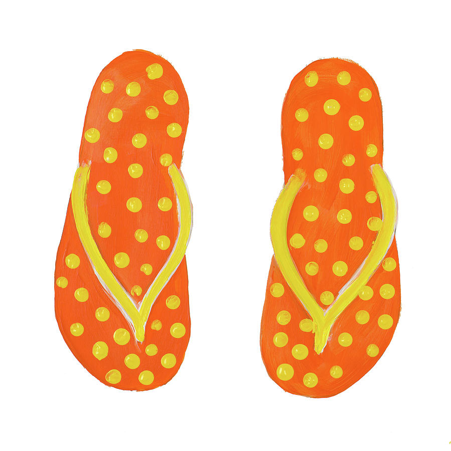 Polka Dot Flip Flops IIi Digital Art by Julie Derice - Fine Art America