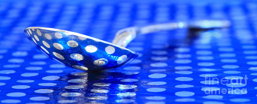 Spoon Still Life Photograph - Polka Dot Spoon 2 by Pattie Calfy