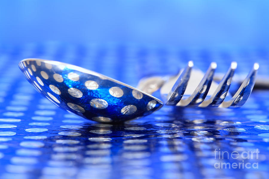 Polka Dot Spoon and Fork Photograph by Pattie Calfy
