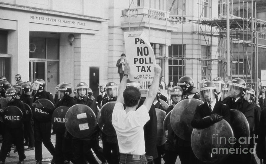 Poll Tax Riots London Photograph by David Fowler