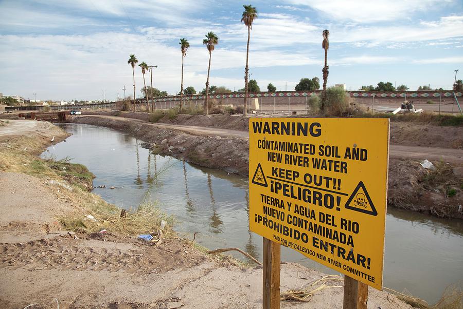 Polluted River Photograph by Jim West - Fine Art America