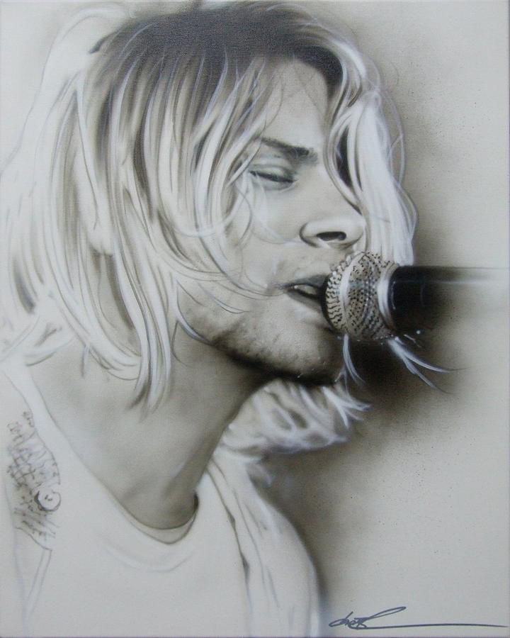 Kurt Cobain Painting - Polly by Christian Chapman Art