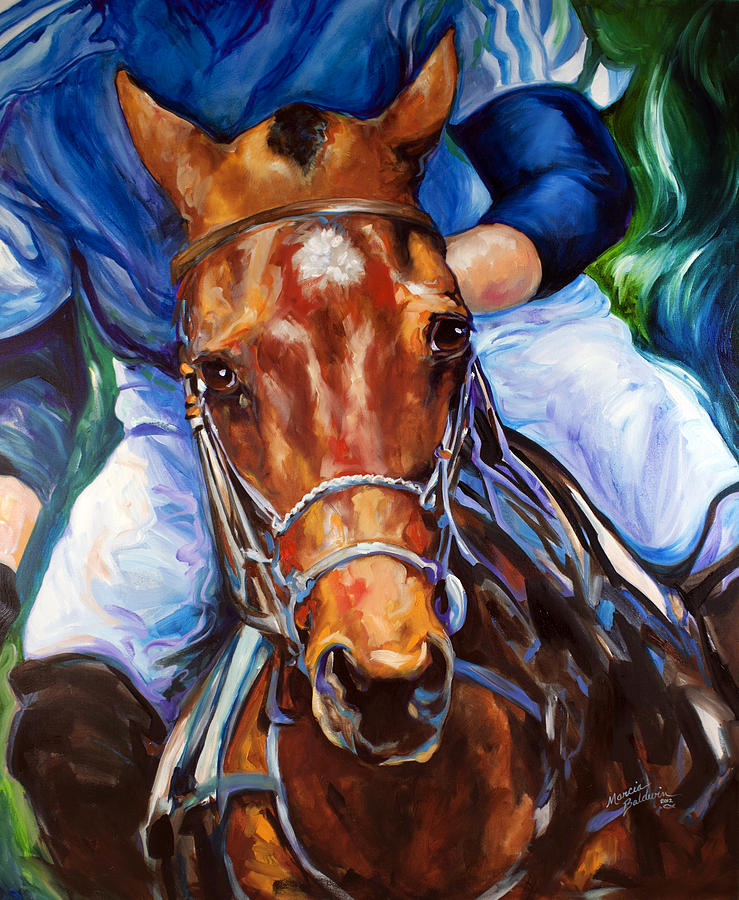 POLO HORSE by MARCIA BALDWIN Painting by Marcia Baldwin