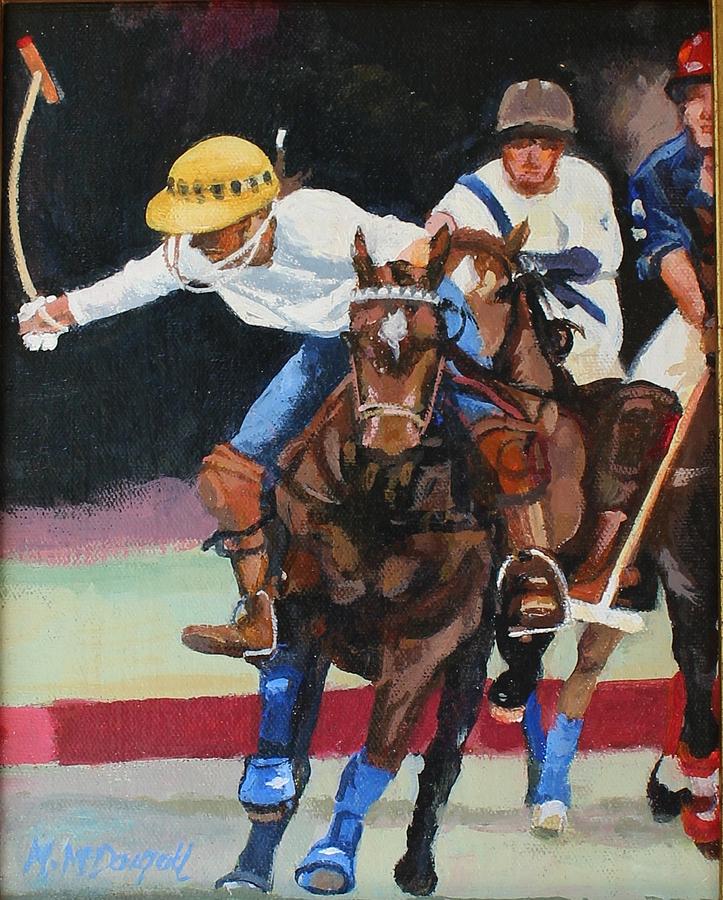 Polo Painting by Michael McDougall
