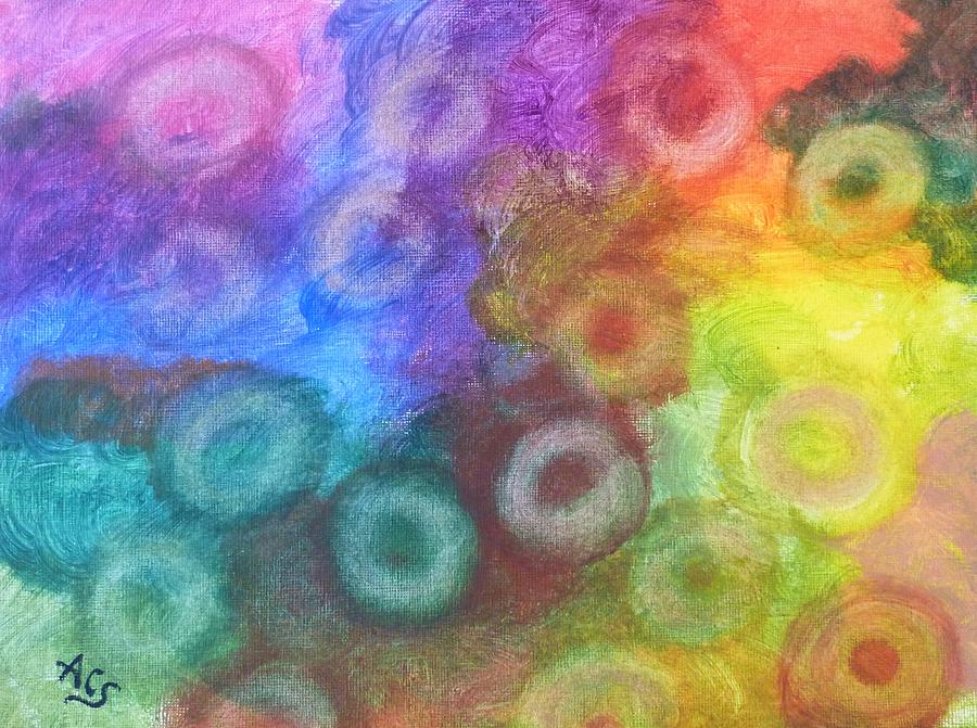 Polychromatic RBCs Painting by Amelie Simmons