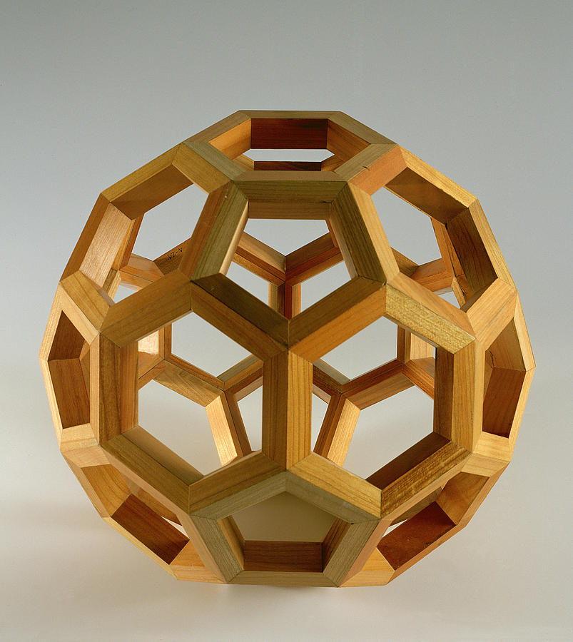 Polyhedron Wood Photograph by Italian School