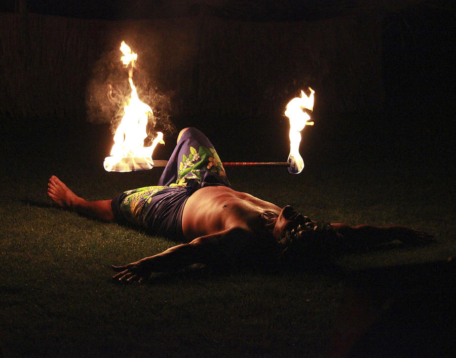 Polynesian Fire Dancer Photograph by Penny Meyers