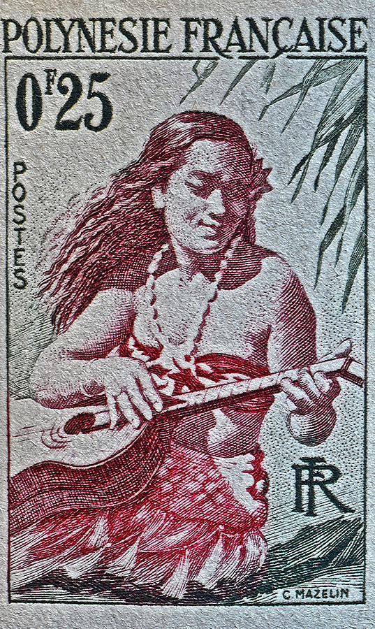 Polynesie Francaise Stamp Photograph by Bill Owen