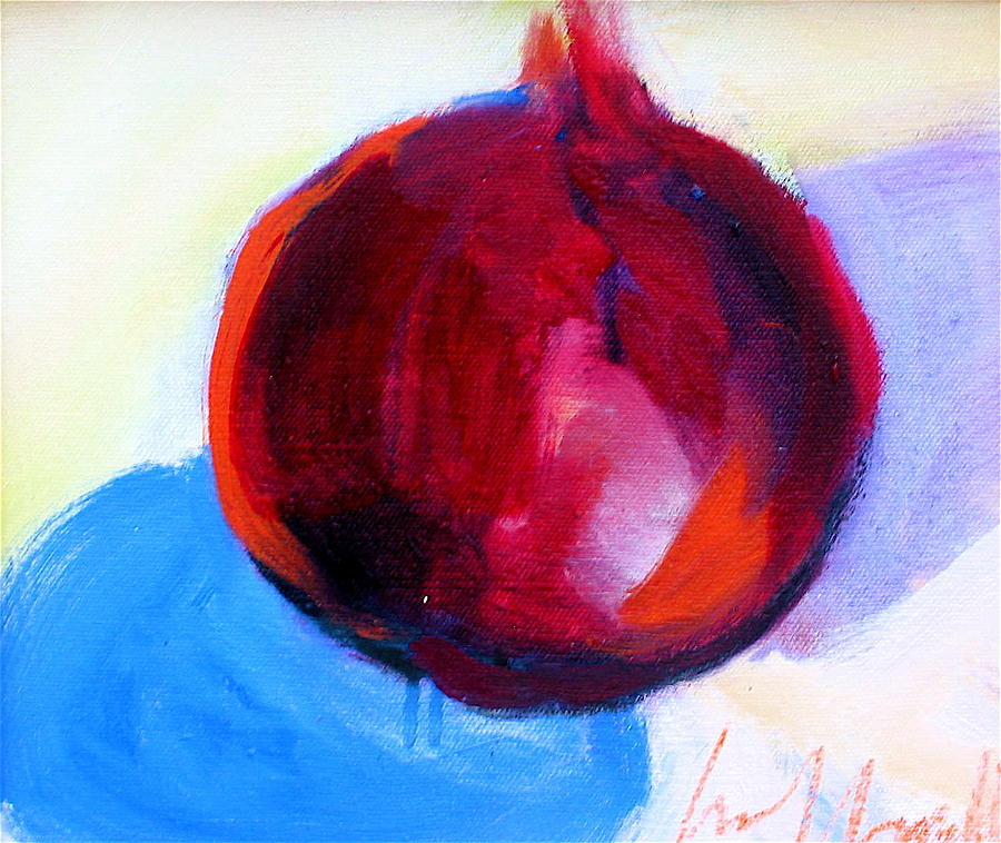 Pomegranate Painting by Les Leffingwell