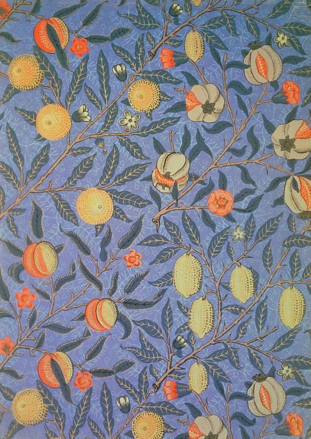 Pomegranate Painting by William Morris