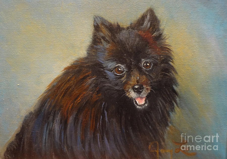 Pomeranian Painting by Jenny Lee