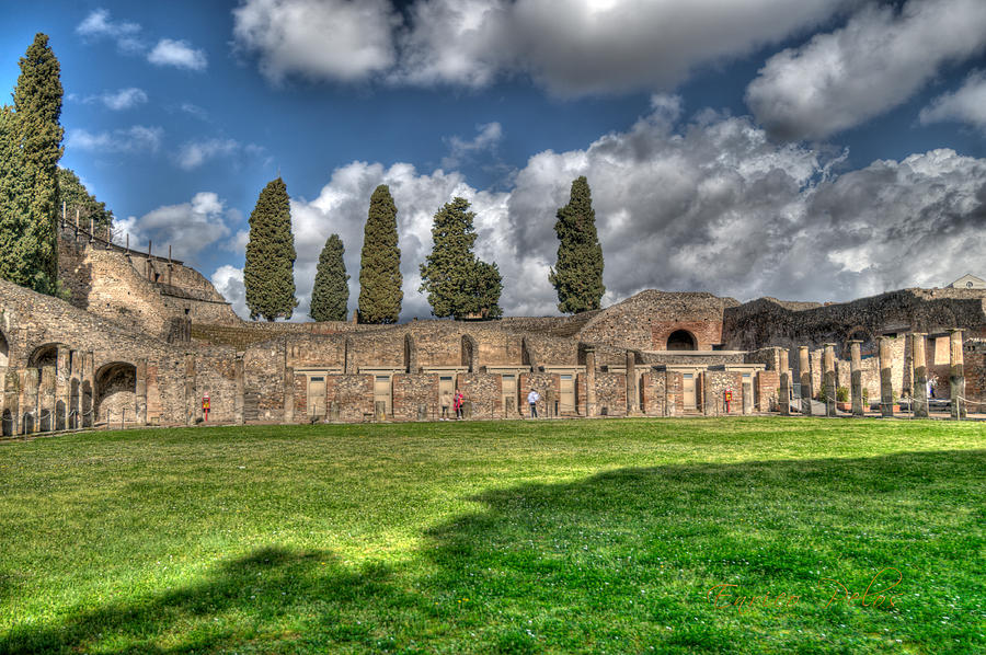 Pompei quadricolonnato Photograph by Enrico Pelos