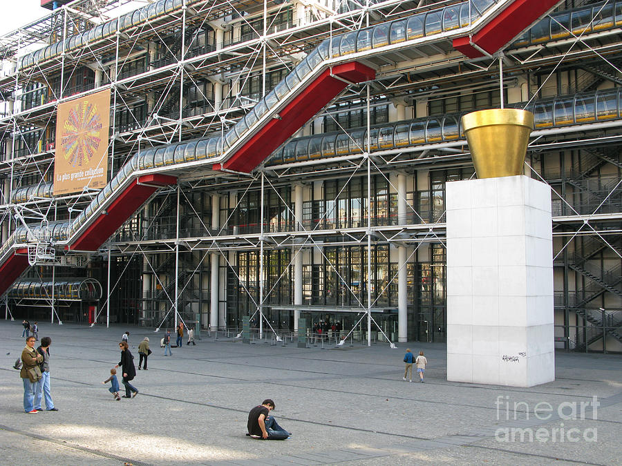 Pompidou Centre Paris Photograph by Ann Horn