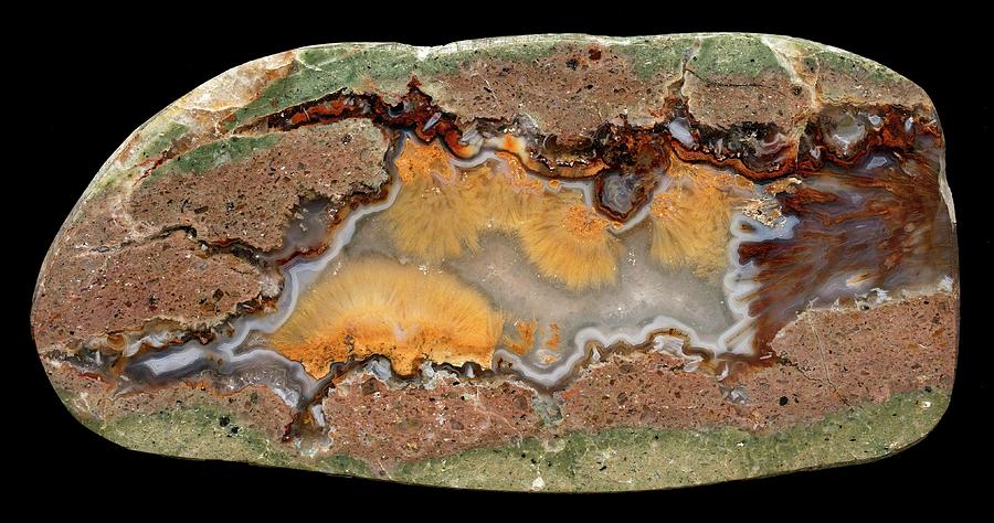 Pompon Agate Photograph by Natural History Museum, London/science Photo Library