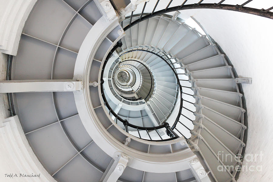 Ponce De Leon Inlet Lighthouse Staircase Photograph by Todd Blanchard