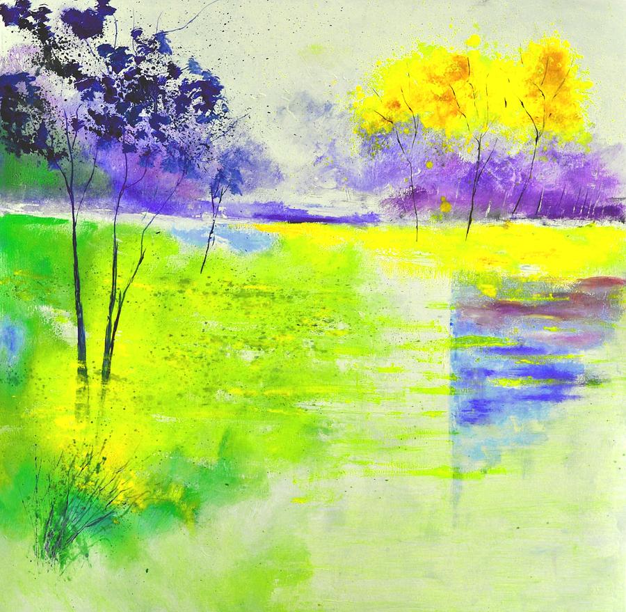 Pond 883180 Painting by Pol Ledent