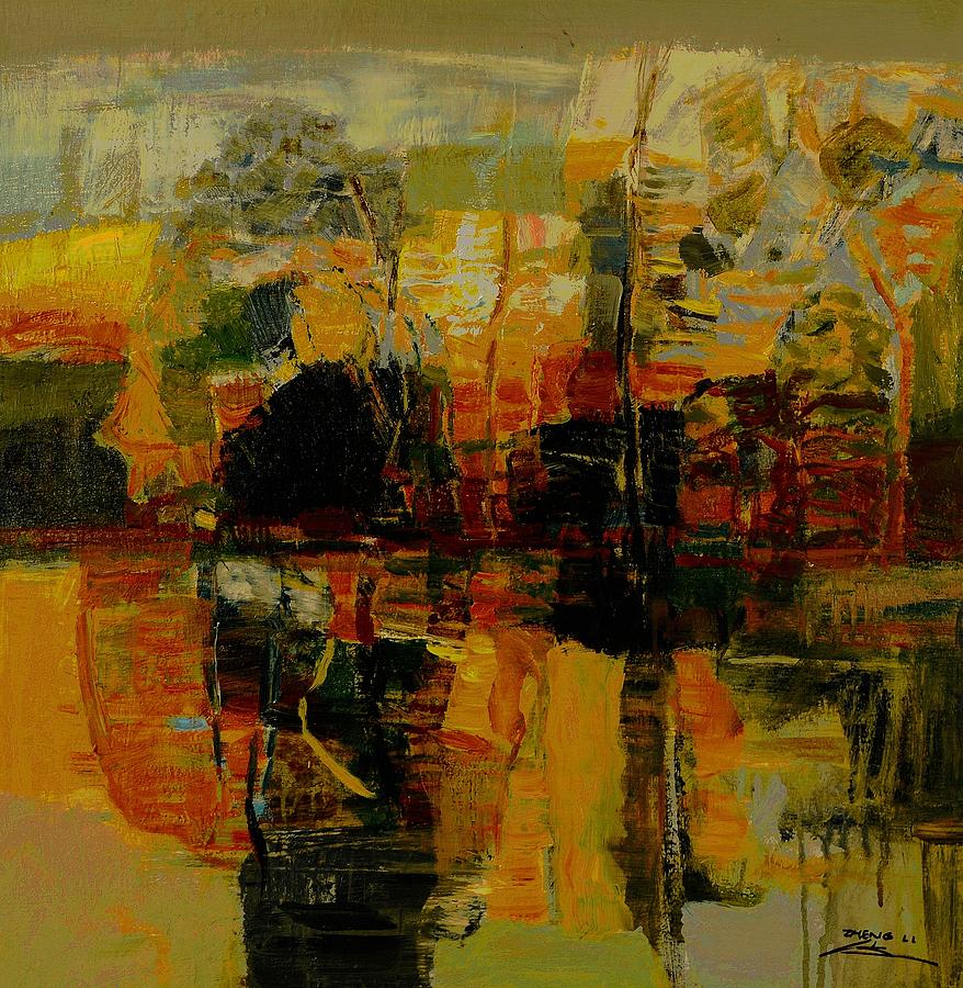 pond No.1 Painting by Zheng Li