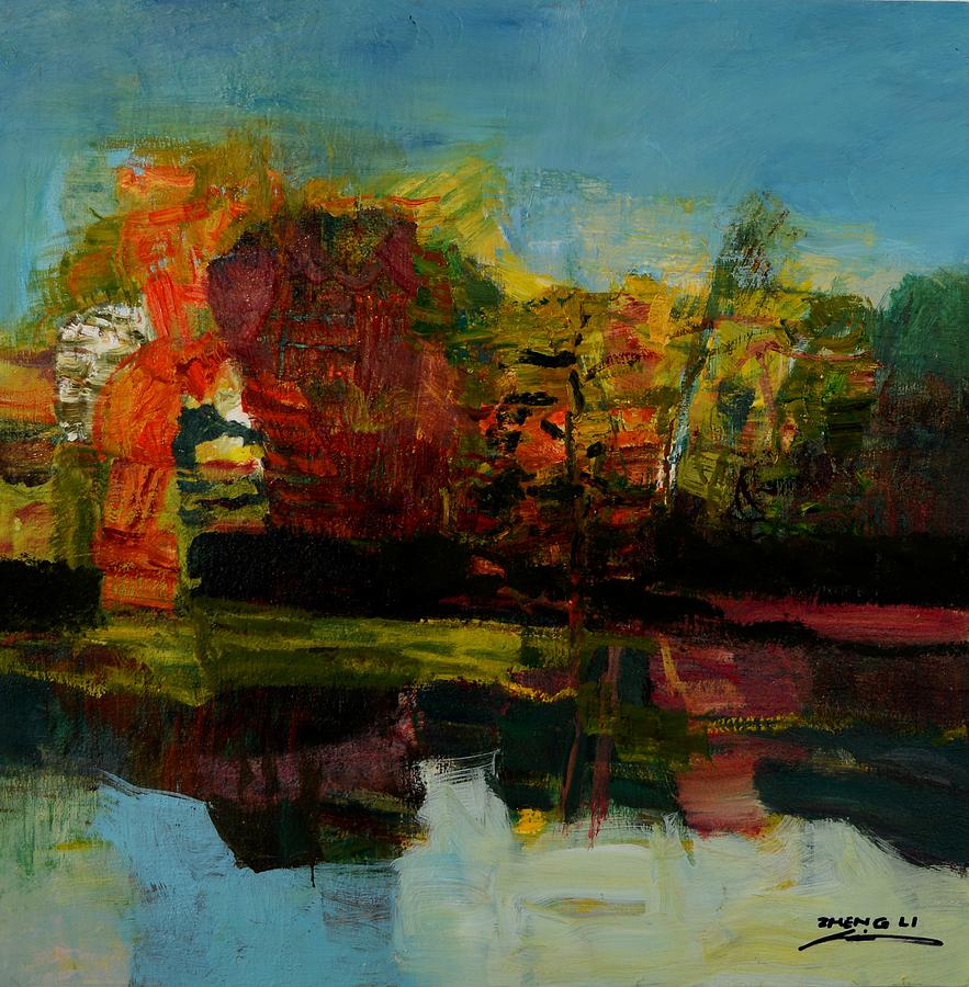 pond No.2 Painting by Zheng Li