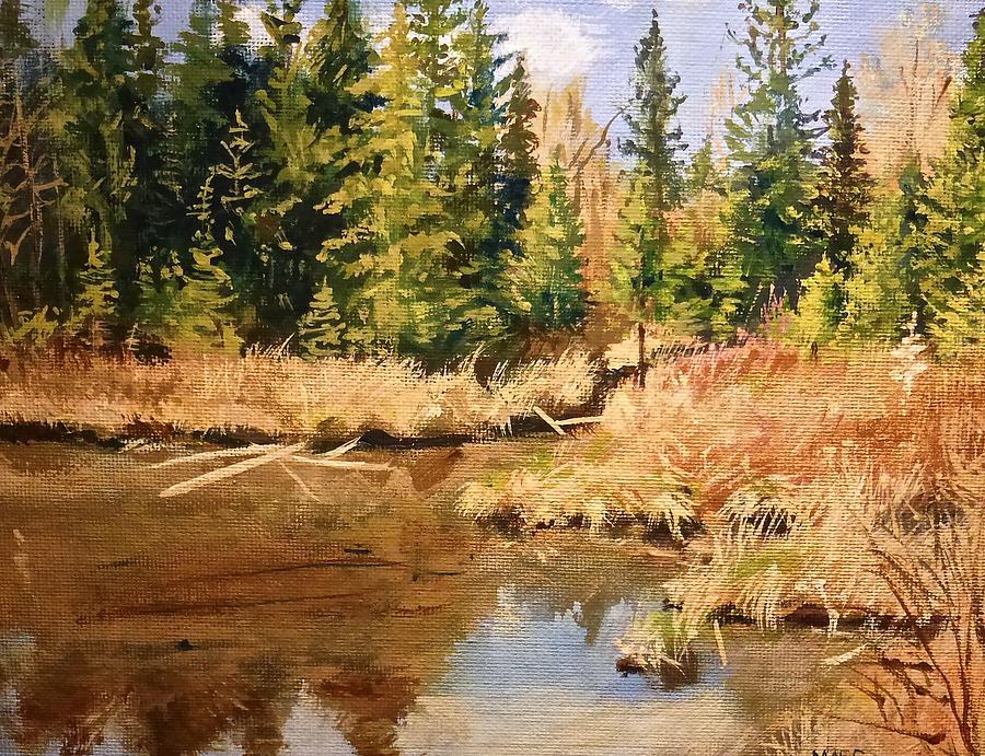 Pond Reflections Painting by Walt Maes
