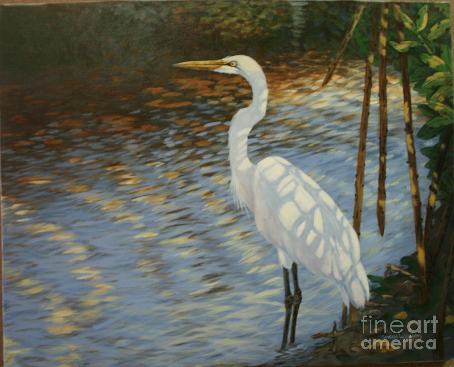 Pond Shadows Painting by Sandra Williams | Fine Art America