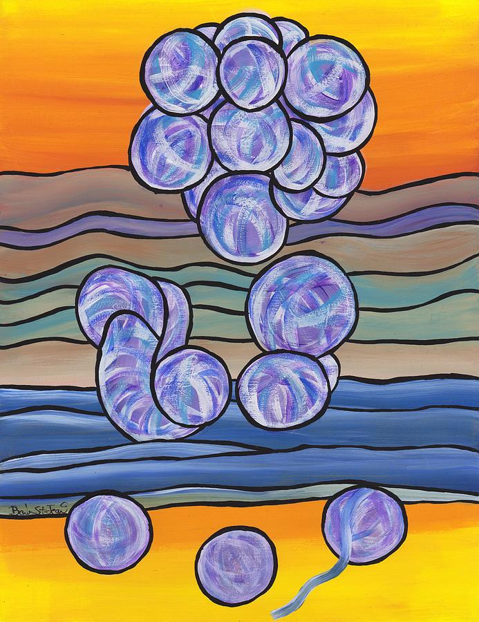 Pondering Creation - Unravelling the Micro Organisms Painting by Barbara St Jean