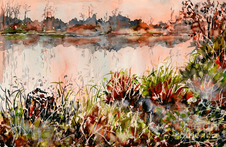 Nature Painting - Ponds untold stories by Almo M