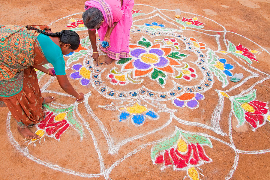 Holiday Photograph - Pongal Festival art by Dennis Cox