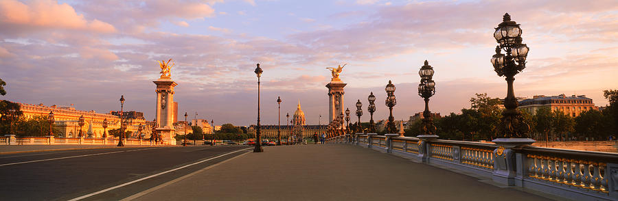 Architecture Photograph - Pont Alexandre IIi With The Hotel Des by Panoramic Images