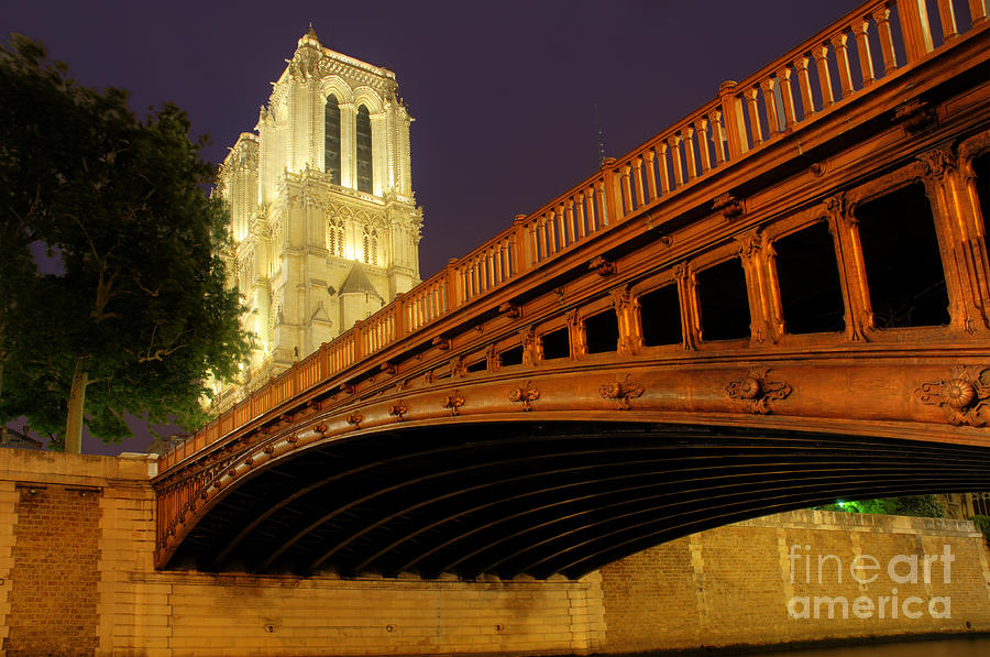 Pont au Double and Notre Dame de Paris Photograph by Colin Woods