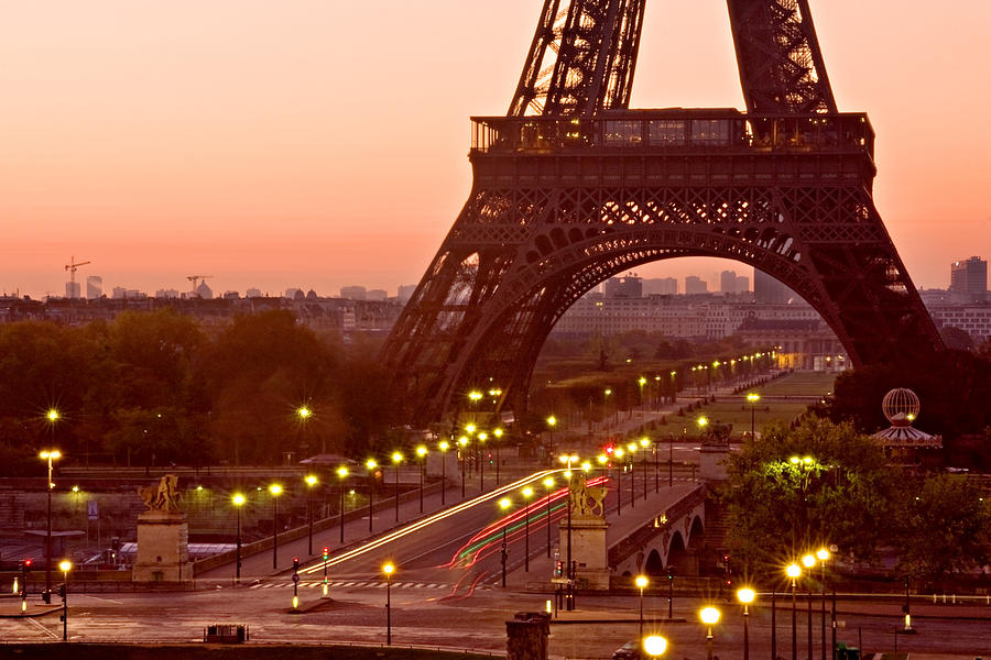 Eiffel Tower Photograph - Pont dIena and Eiffel Tower / Paris by Barry O Carroll