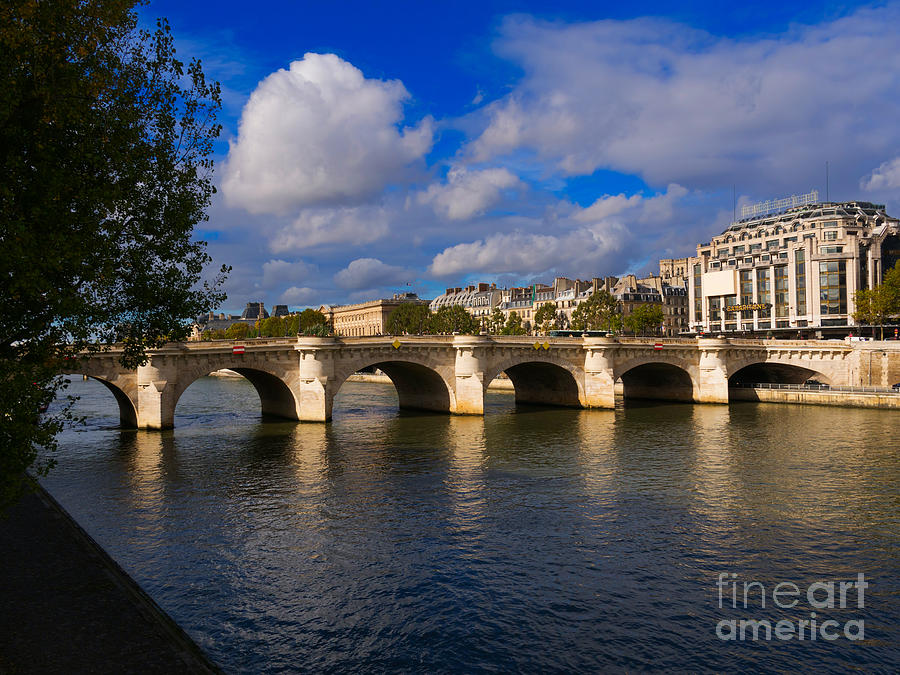 Pont Neuf over the Seine River Paris Photograph by Louise Heusinkveld
