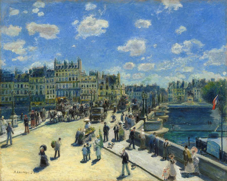 Pont Neuf Paris Painting by Pierre-Auguste Renoir