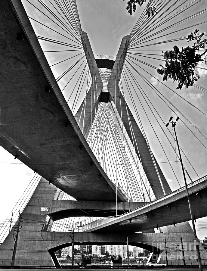Ponte Estaiada Octavio Frias de Oliveira - Sao Paulo Photograph by Carlos Alkmin