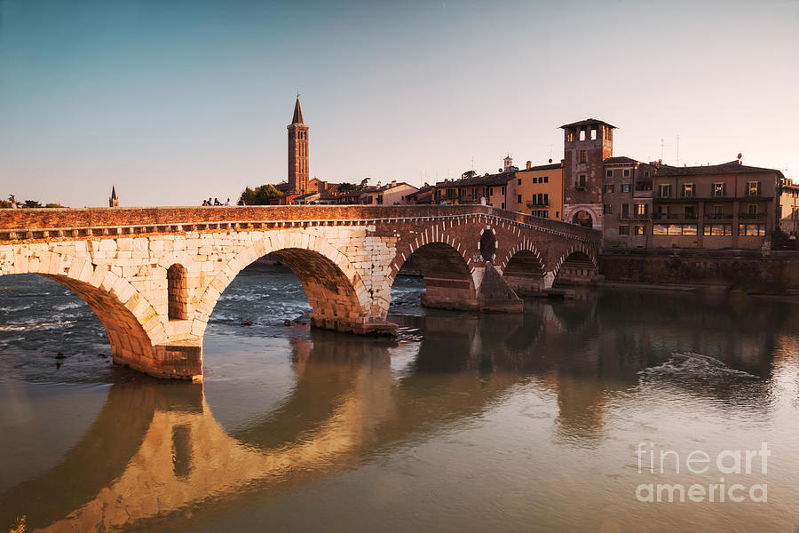 Ponte Pietra - Verona Photograph by Matteo Colombo