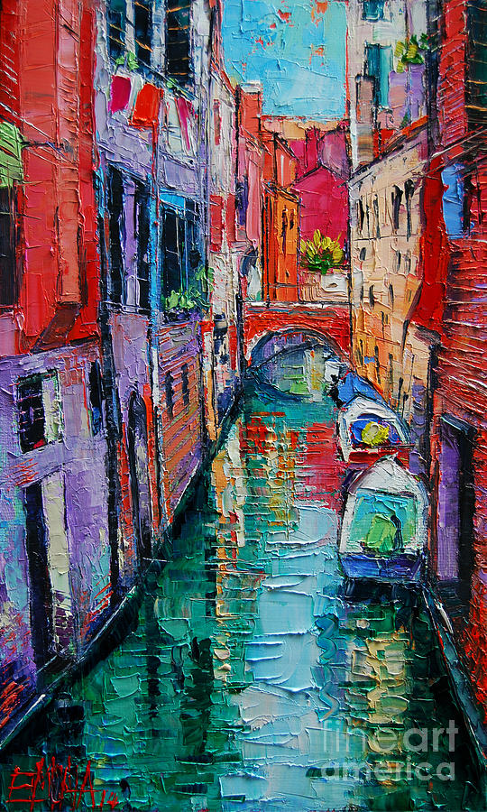 Ponte Raspi O Sansoni - Venice - Italy Painting by Mona Edulesco