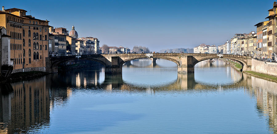 Ponte Santa Trinita Florence Italy Photograph by Gary Eason
