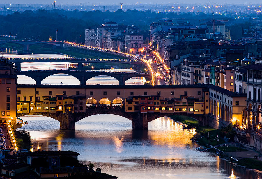 Ponte Vecchio - Florence Italy Photograph by Carl Amoth