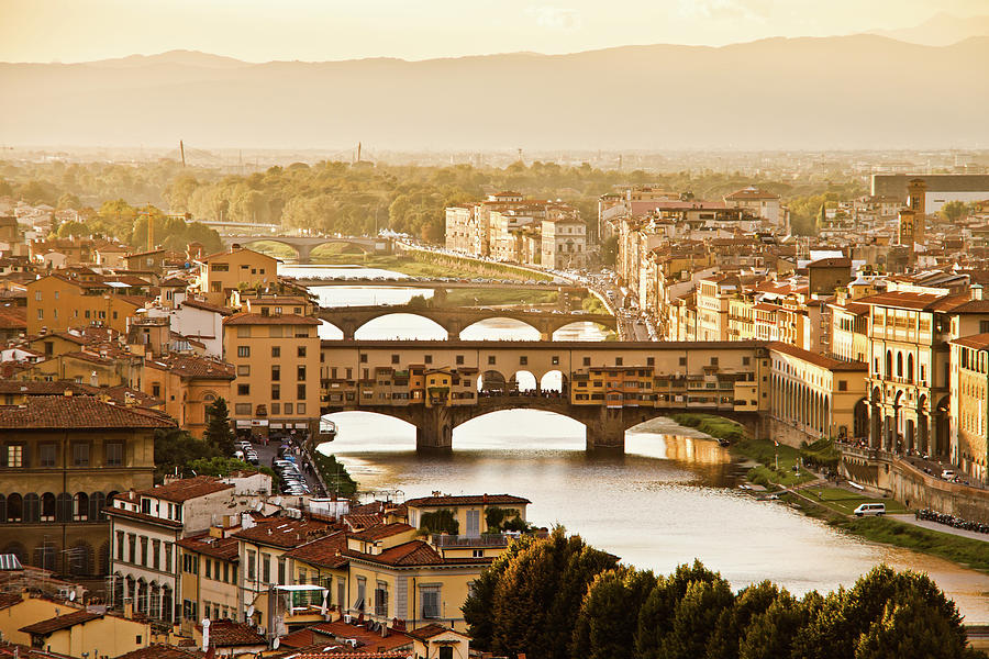 Ponte Vecchio From Piazzale Michelangelo Photograph by Melissa Tse