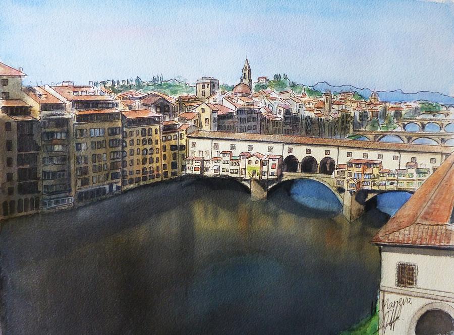 Ponte Vecchio Painting by Henrieta Maneva