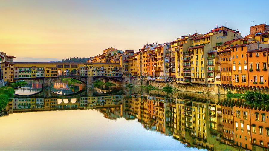 Ponte Vecchio In Early Morning Photograph by Masahiro Noguchi Ponte Vecchio In Early Morning Photograph by Masahiro Noguchi
