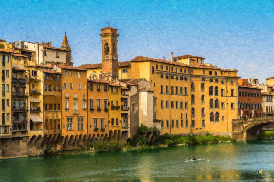 Ponte Vecchio Itl3304 Painting by Dean Wittle