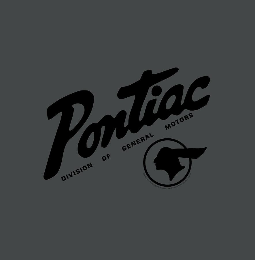 Black And White Digital Art - Pontiac - Division by Brand A