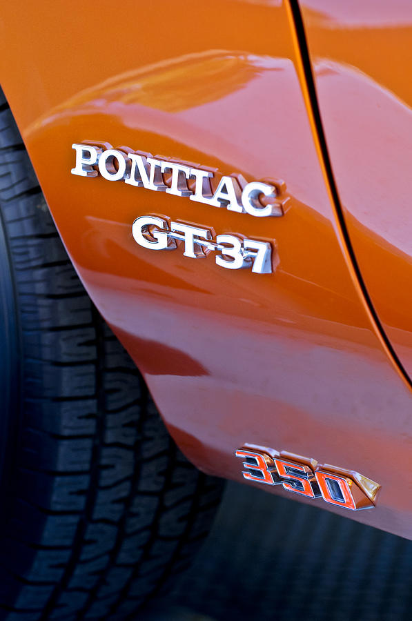 Pontiac GT-37 Emblem Photograph by Jill Reger