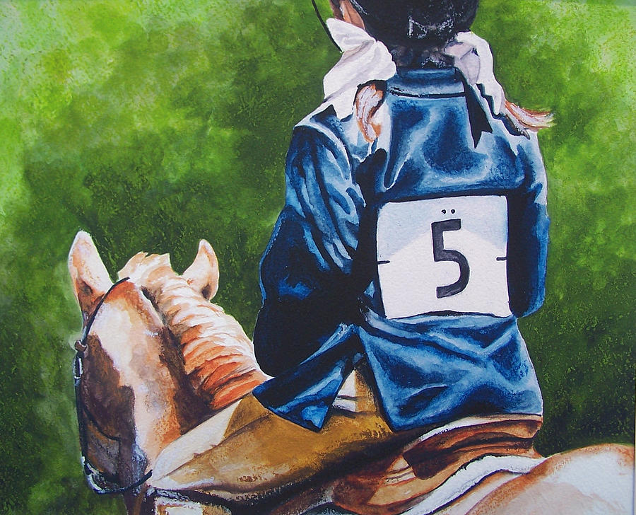 Pony Girl Painting by Kathy Laughlin