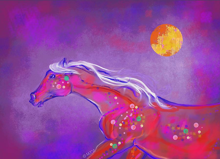 Pony of color Digital Art by Mary Armstrong