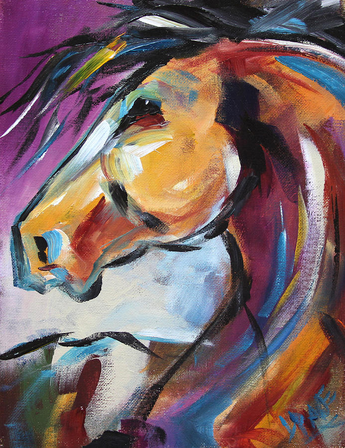 Pony Up Painting by Laurie Pace
