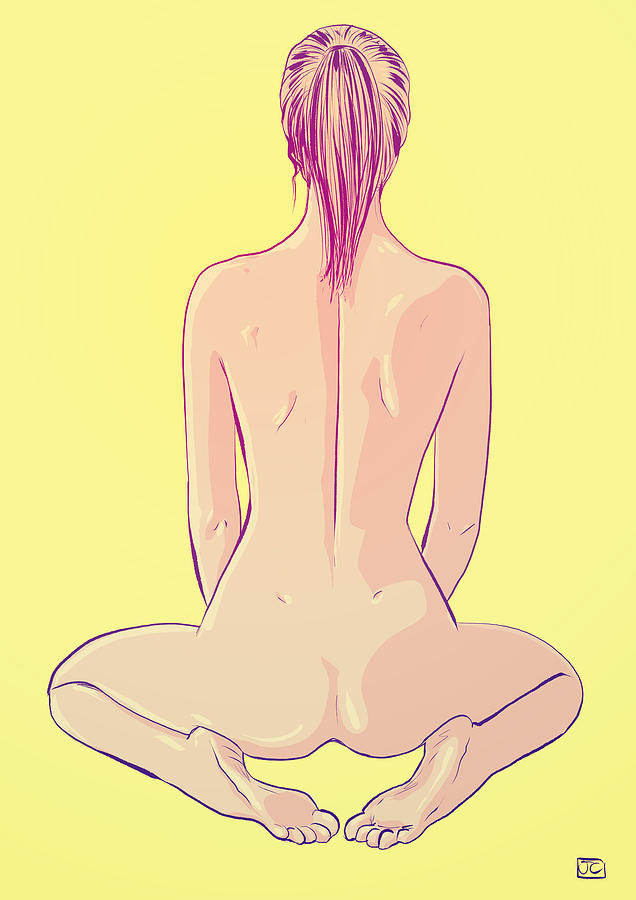 Nude Drawing - Ponytail by Giuseppe Cristiano