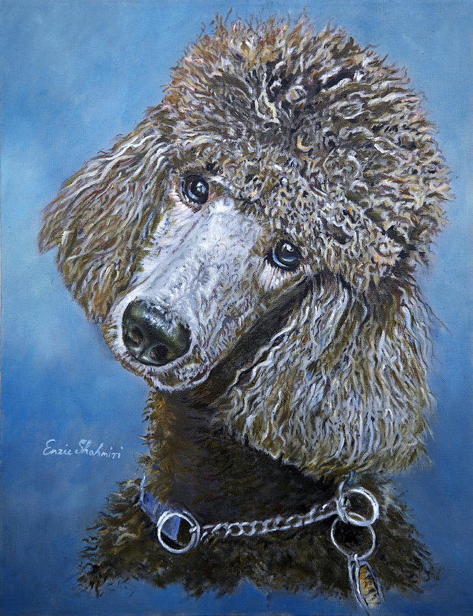 Poodle Gaze Painting by Portraits By NC