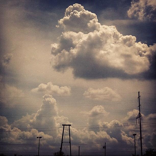 Philadelphia Photograph - Poofy Clouds Today by Katie Cupcakes