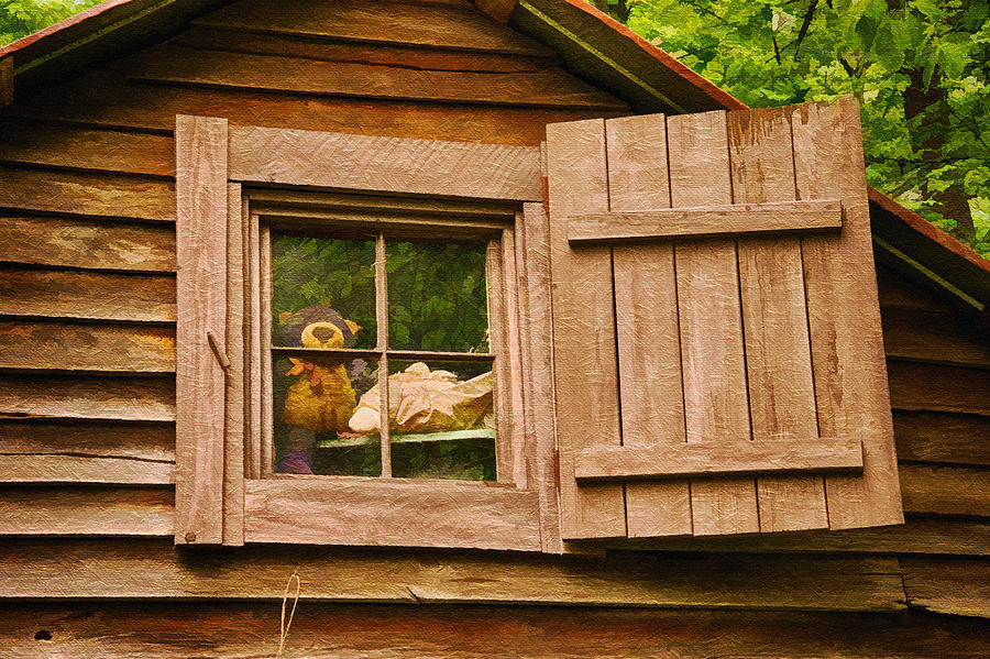 Pooh in the Attic Photograph by Priscilla Burgers